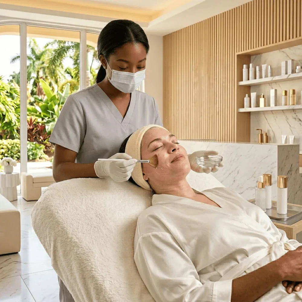 Med Spa Esthetician Facial Treatment SFL Wellness